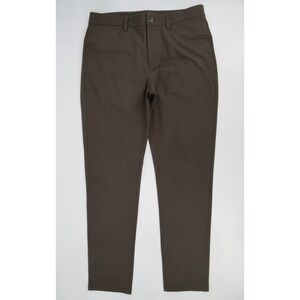 Vuori Meta Pants Mens 32 Oregano Green Technical 5-Pocket Chino Slim Fit V430